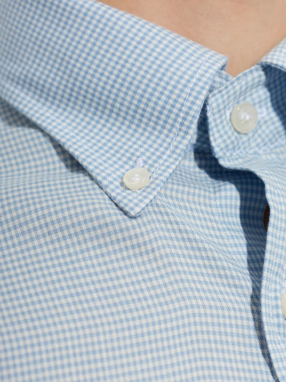 Paul & Shark Geruit overhemd met knopen Blauw