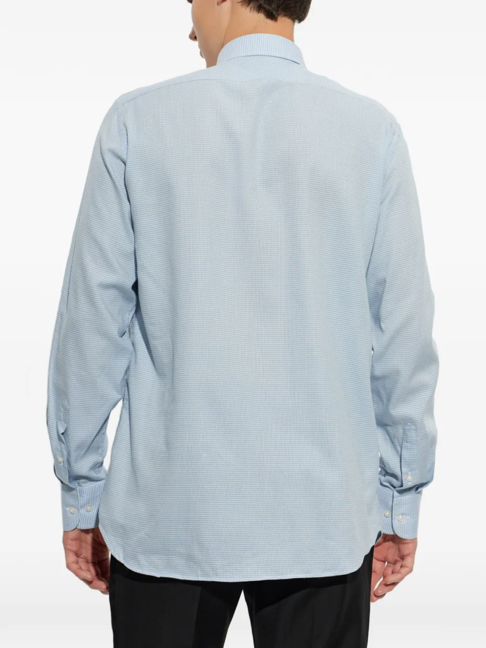 Paul & Shark Geruit overhemd met knopen Blauw