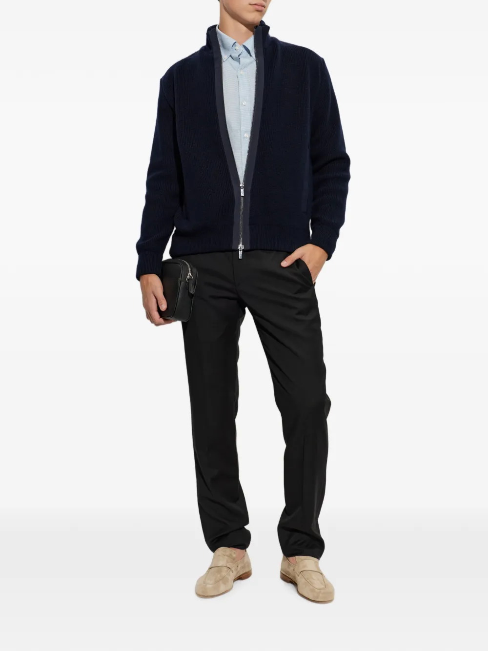 Paul & Shark Geruit overhemd met knopen Blauw