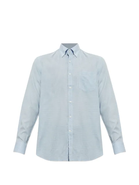 Paul & Shark micro-checked button-down shirt