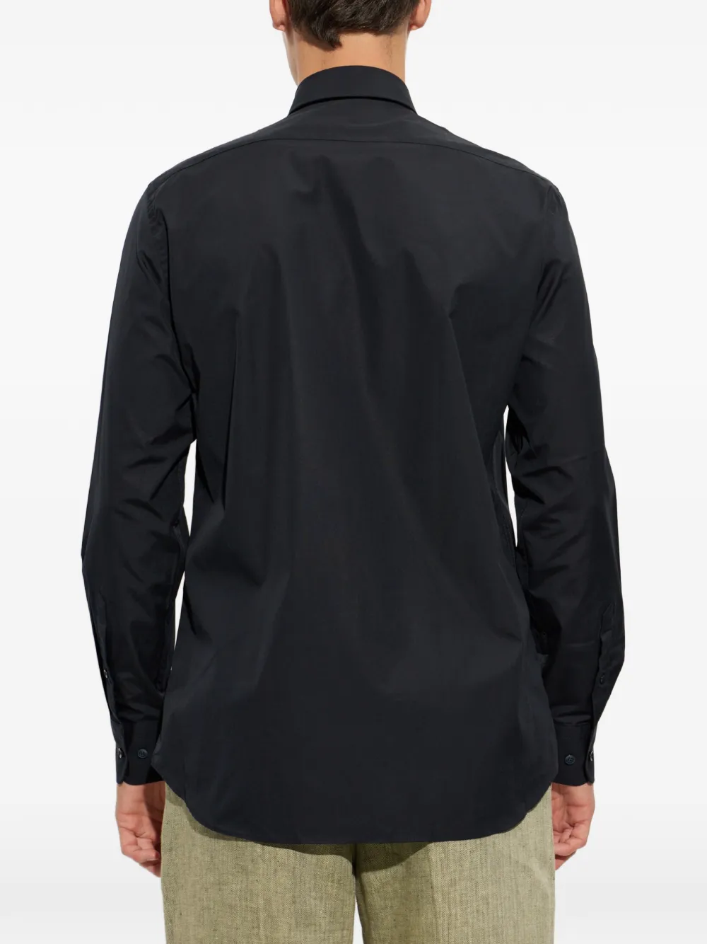 Paul & Shark Button-down oervhemd met borstzak Zwart