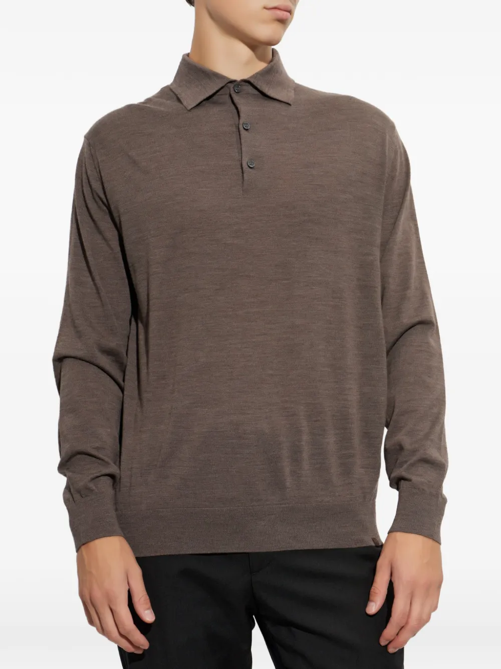 Paul & Shark Poloshirt met lange mouwen Bruin
