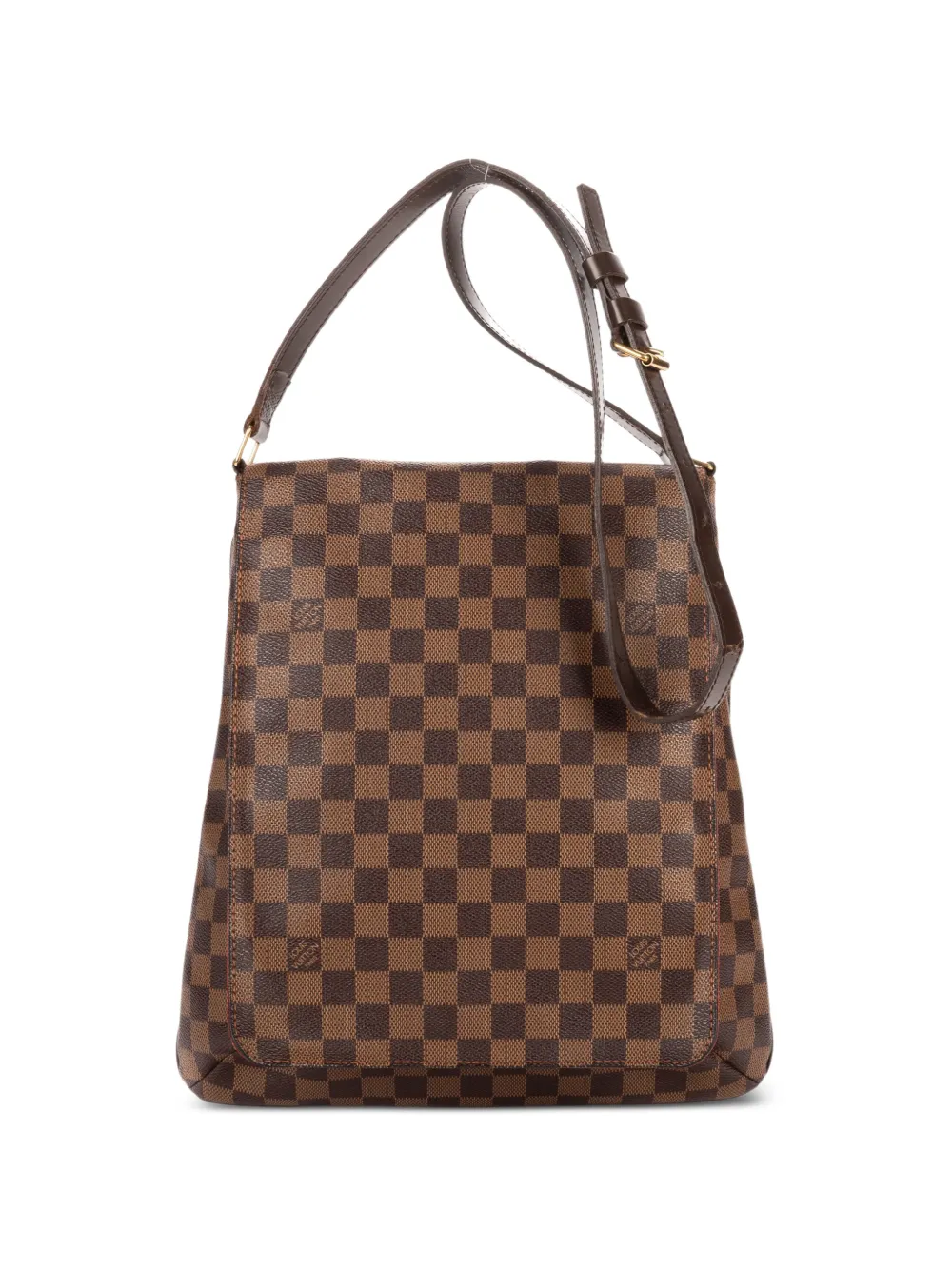 Louis Vuitton Pre-Owned GM Musette Salsa Damier Ebène canvas shoulder bag - Brown
