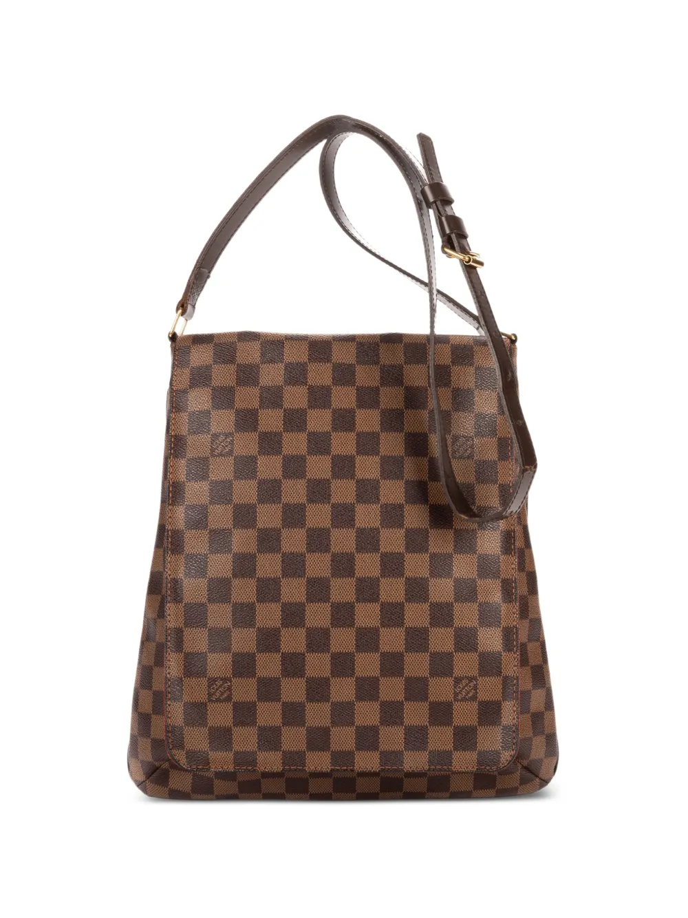Louis Vuitton Pre-Owned GM Musette Salsa Damier Ebène canvas shoulder bag - Braun