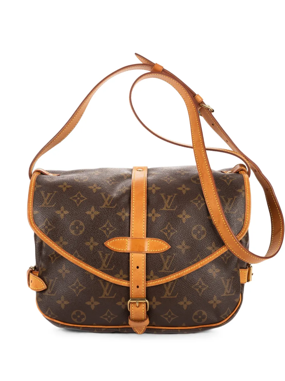 Louis Vuitton Pre-Owned 2011 25 Saumur Monogram canvas shoulder bag - Brown