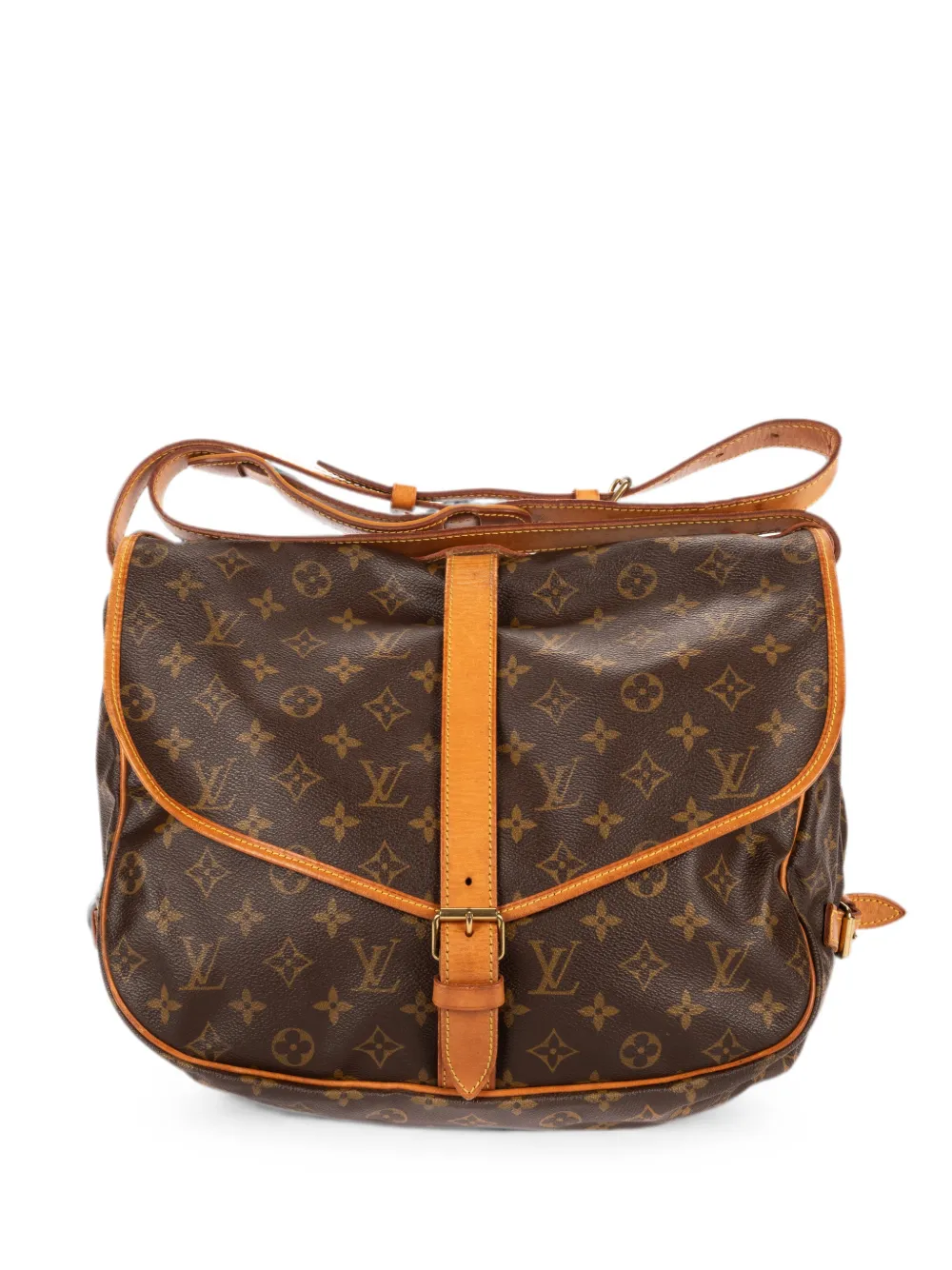 Louis Vuitton Pre-Owned 2000 GM Saumur Monogram canvas shoulder bag - Marrone