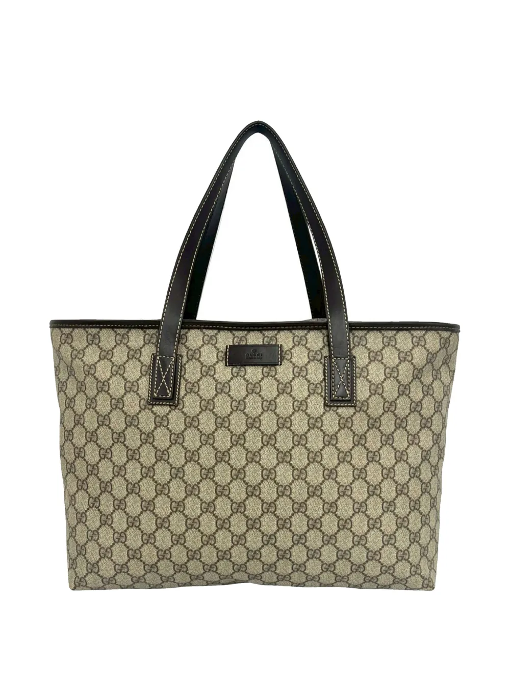 Gucci Pre-Owned 2000-2015 mittelgroße GG Supreme Tote Bag - Nude
