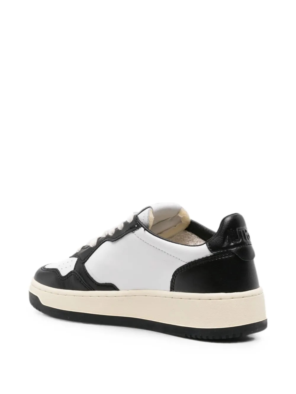 Autry Medalist Low calf leather sneakers Zwart