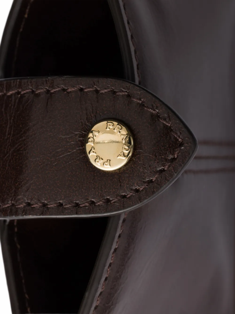Prada Leren pasjeshouder Bruin