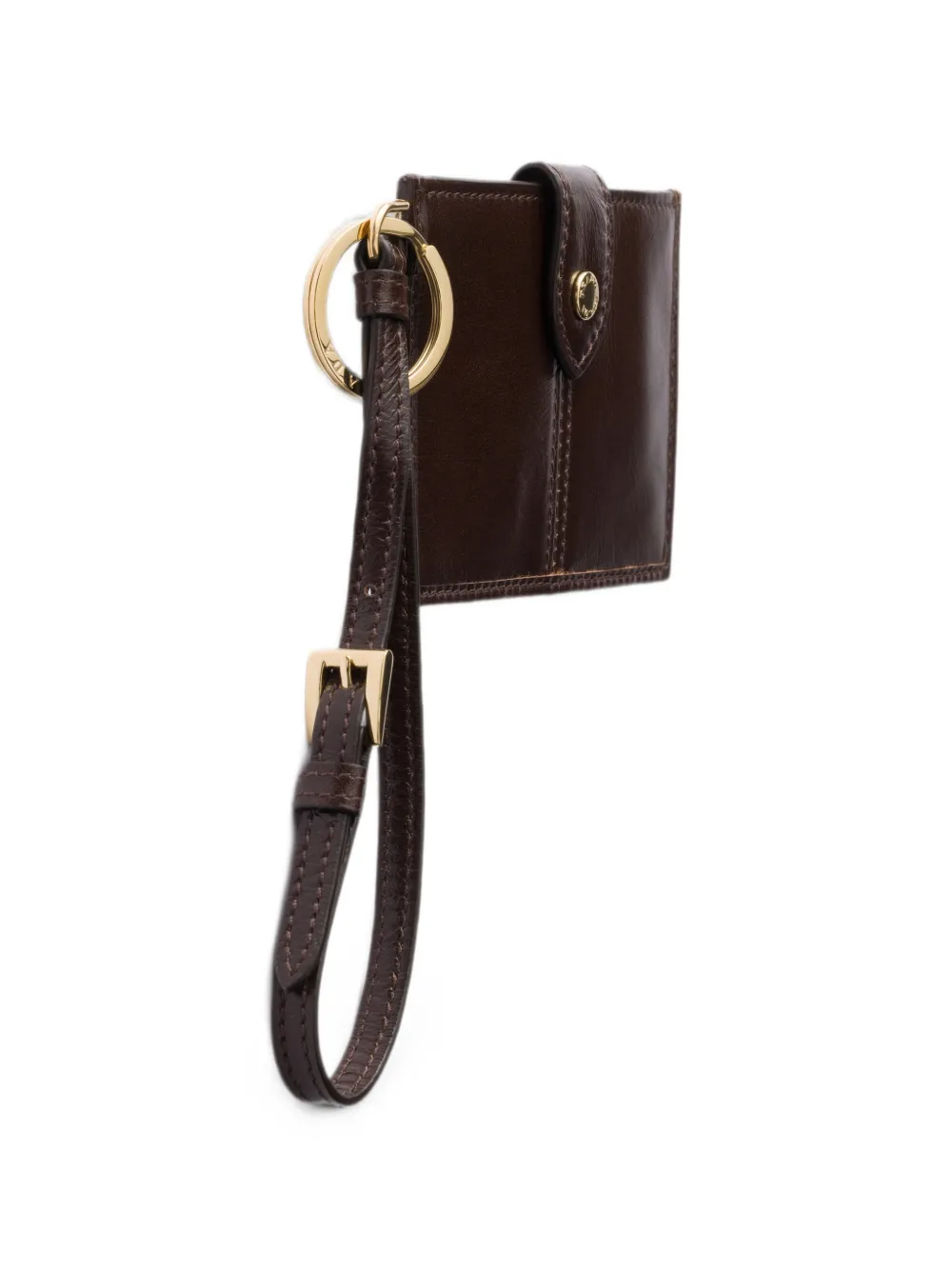 Prada Leren pasjeshouder Bruin