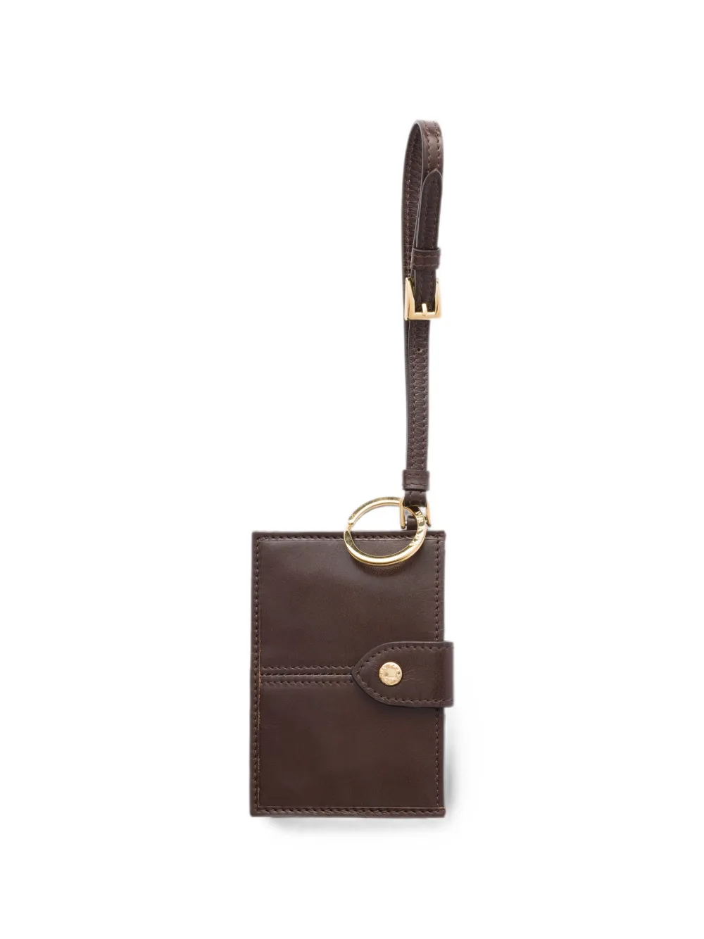 Prada Leren pasjeshouder Bruin