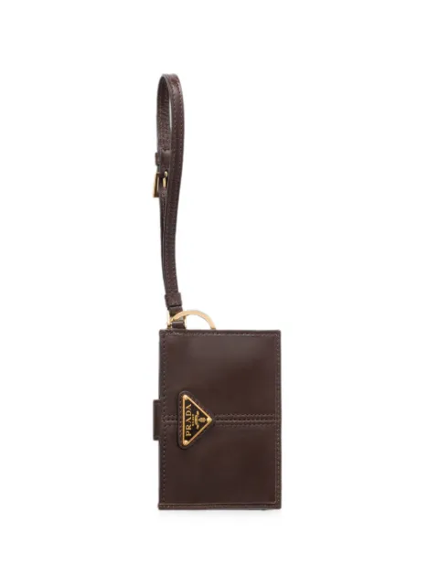 Prada leather card holder