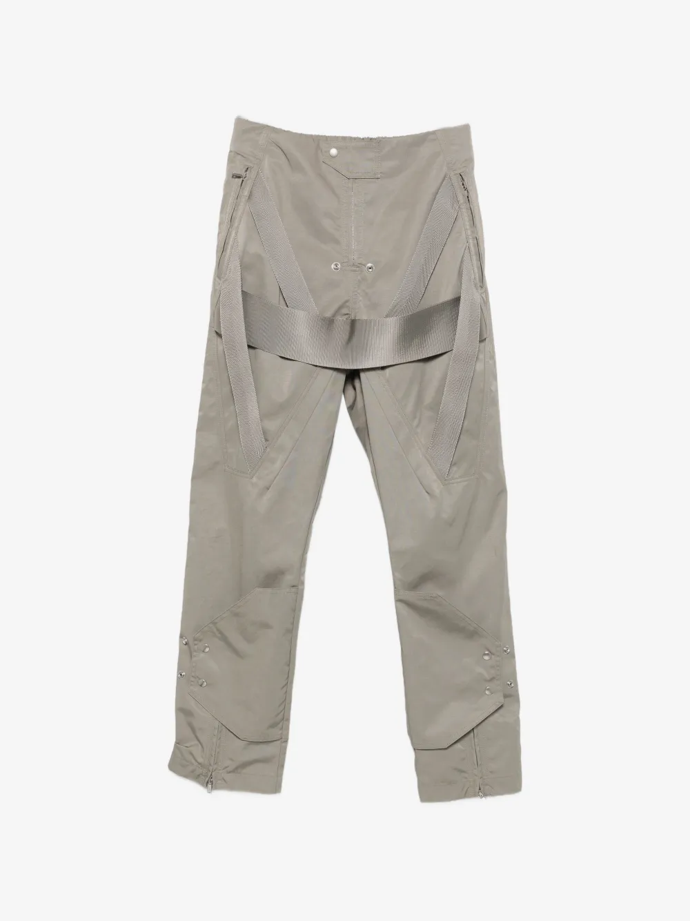 Rick Owens 웨빙 스트랩 지퍼 커프 팬츠 | 그레이 | Image 1
