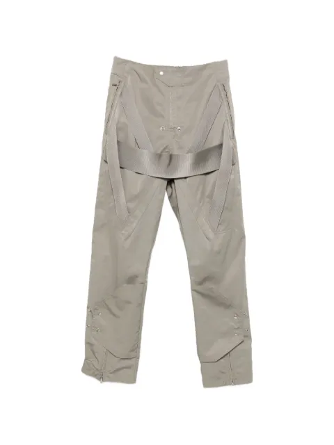 Rick Owens webbing-strap zipped-cuff trousers