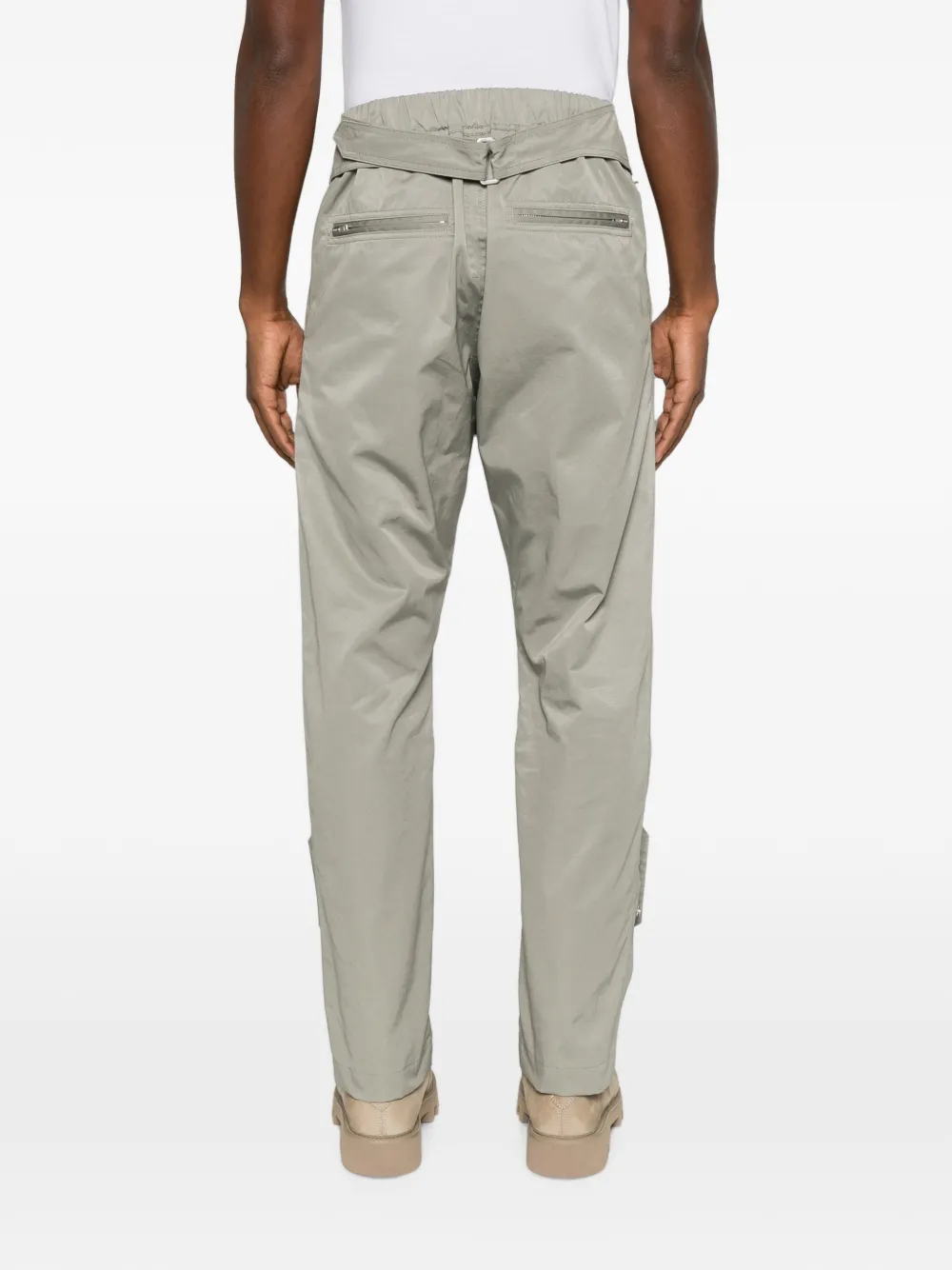 Rick Owens Broek met manchetten met rits en bandje Grijs