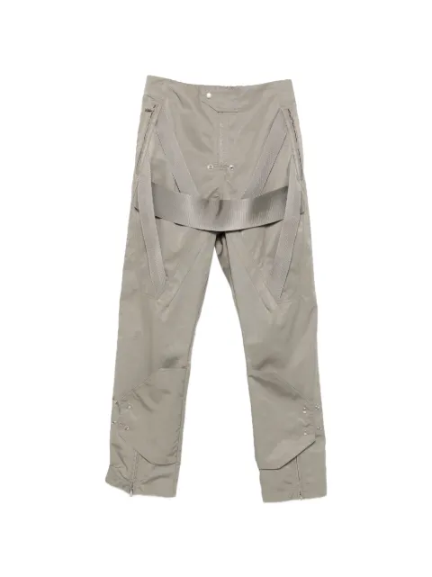 Rick Owens pantalones con tira de cincha y bajos con cremallera