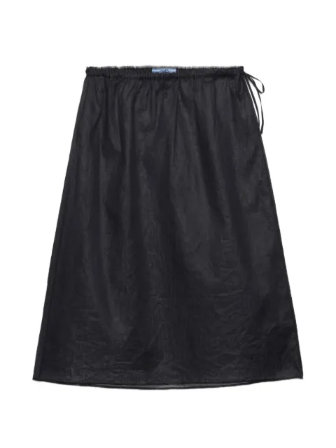 Prada cotton organdy midi-skirt