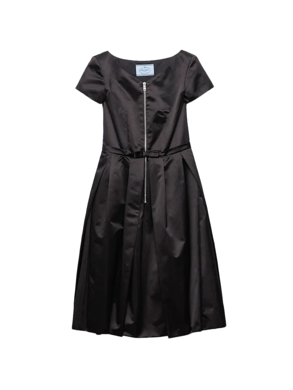 Prada robe duchesse en soie - Noir Prada robe duchesse en soie - Noir