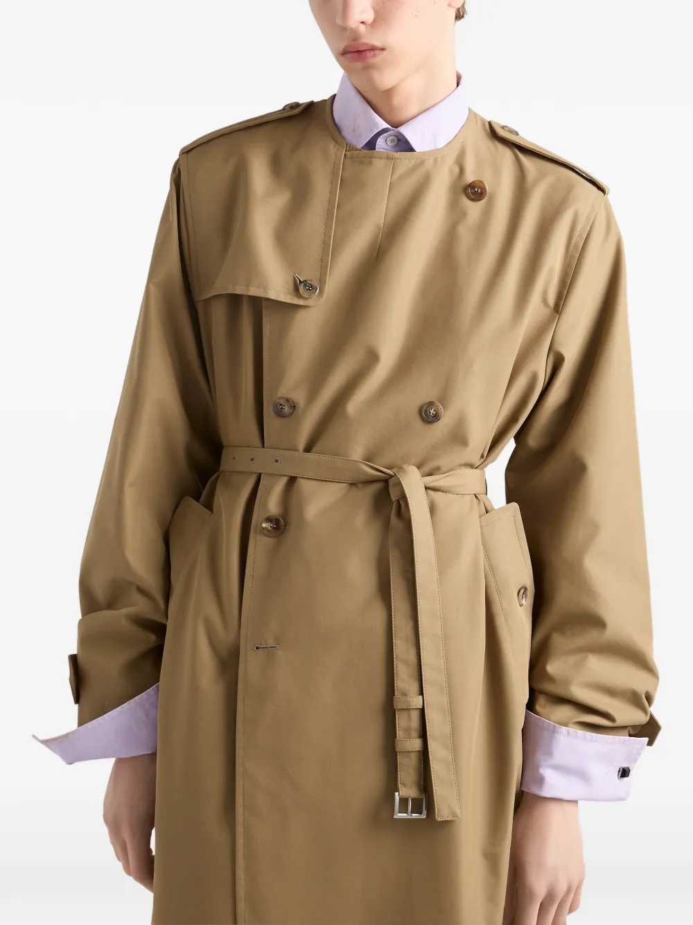 Prada Jas van katoenblend Beige