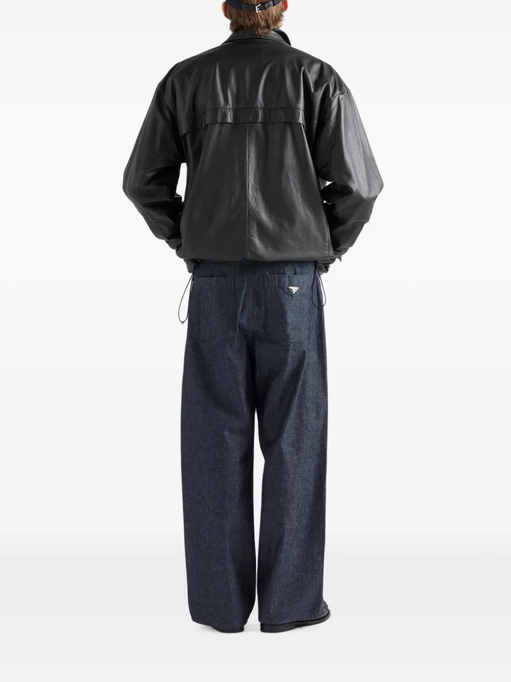 Prada Jack van nappa leer Zwart