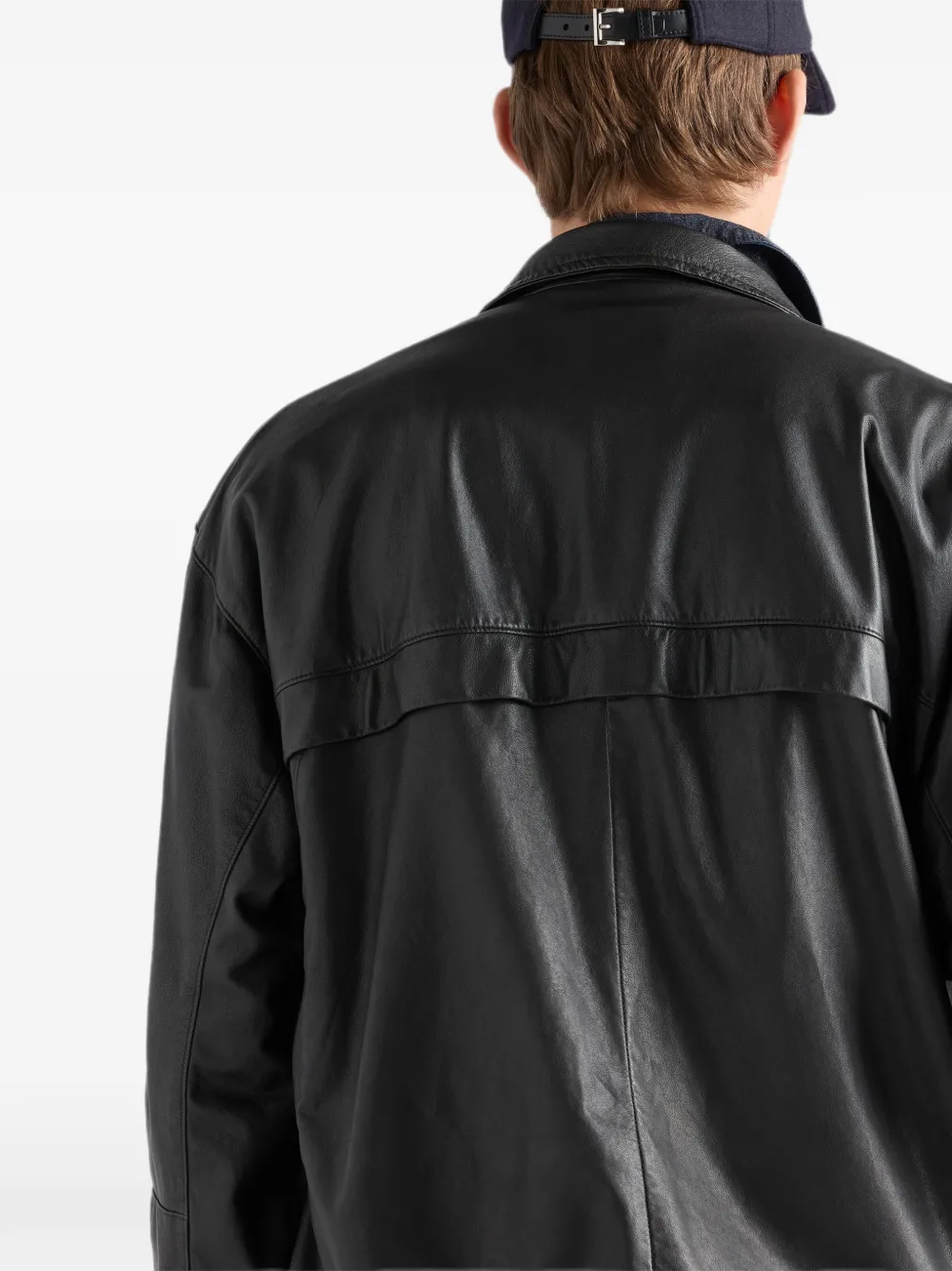Prada Jack van nappa leer Zwart