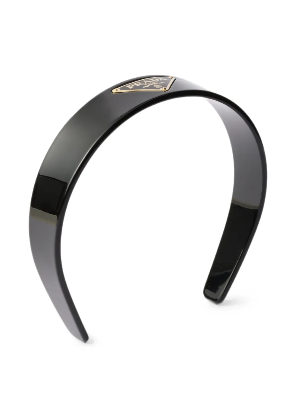Prada headband with Triangle logo - Nero