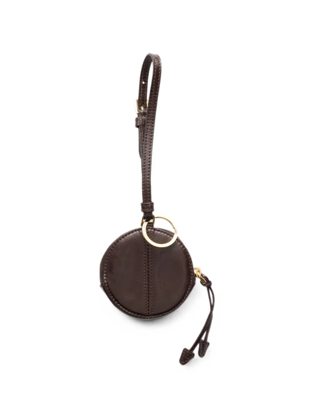 Prada Leren mini-buidel Bruin