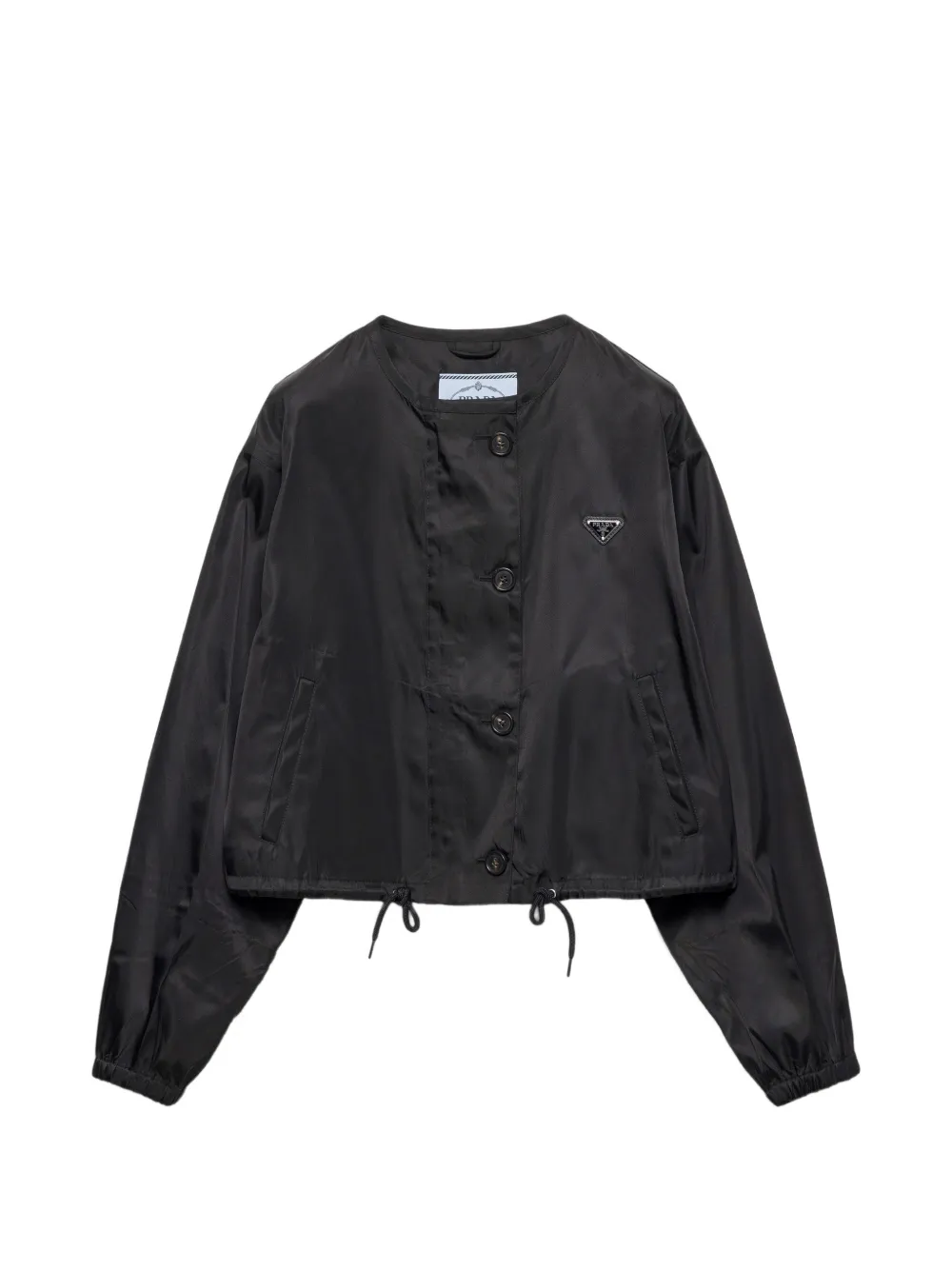 Prada Jacke aus Re-Nylon - Schwarz