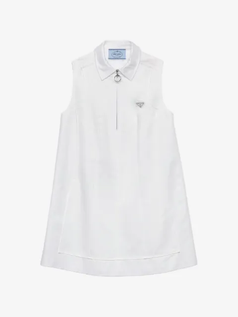 Prada chino zipper mini-dress