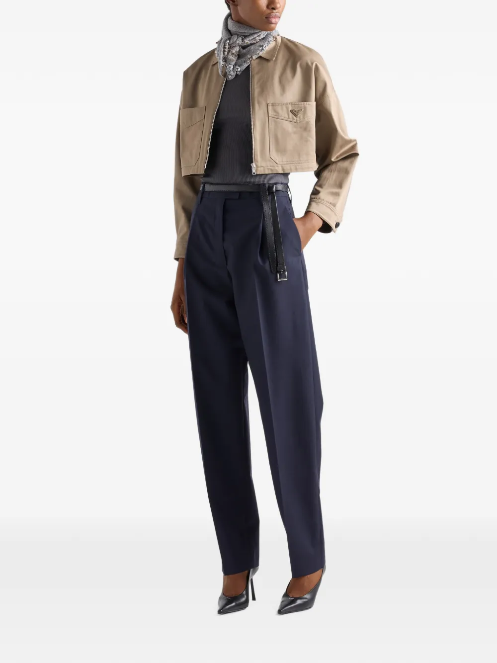 Prada Mohair broek Blauw