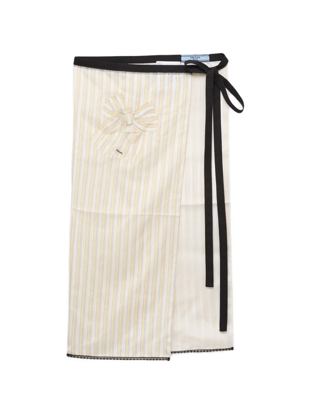 Prada embroidered striped apron - Toni neutri