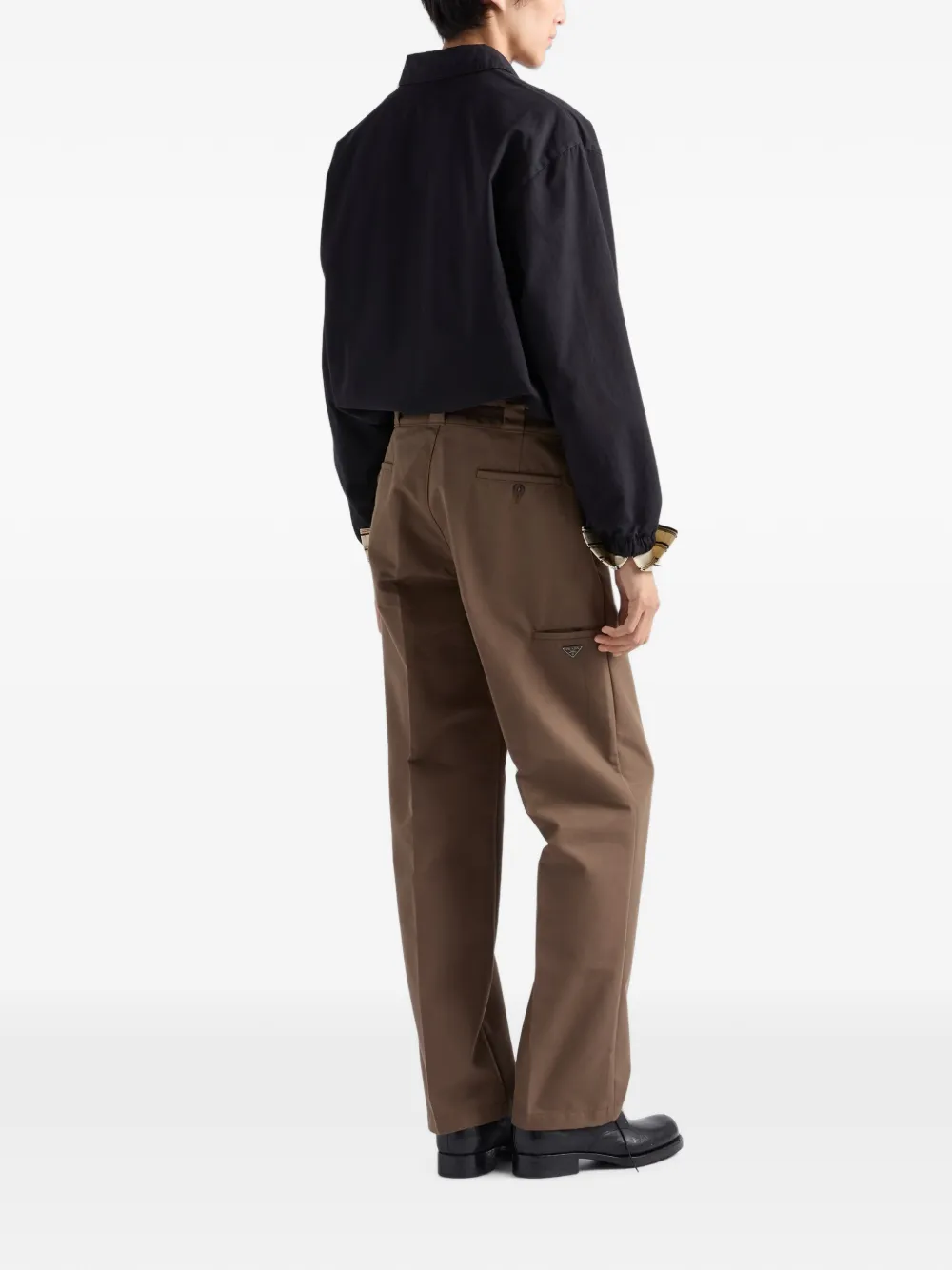 Prada Black Recycled Polyamide Full-length Jacket In Black