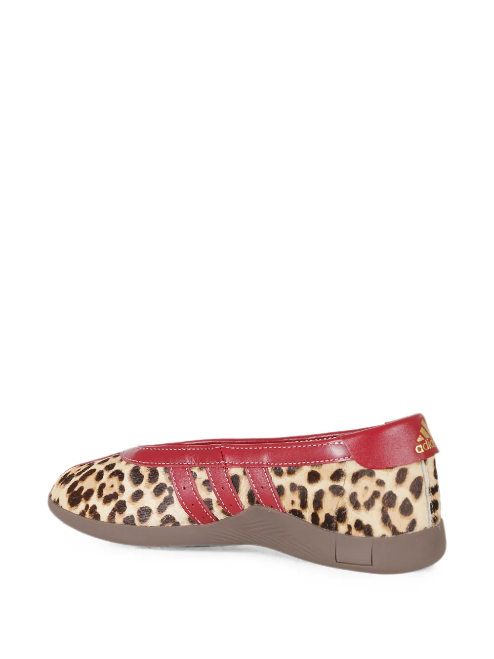 adidas Mei Taekwondo leopard-print lace-up sneakers Beige