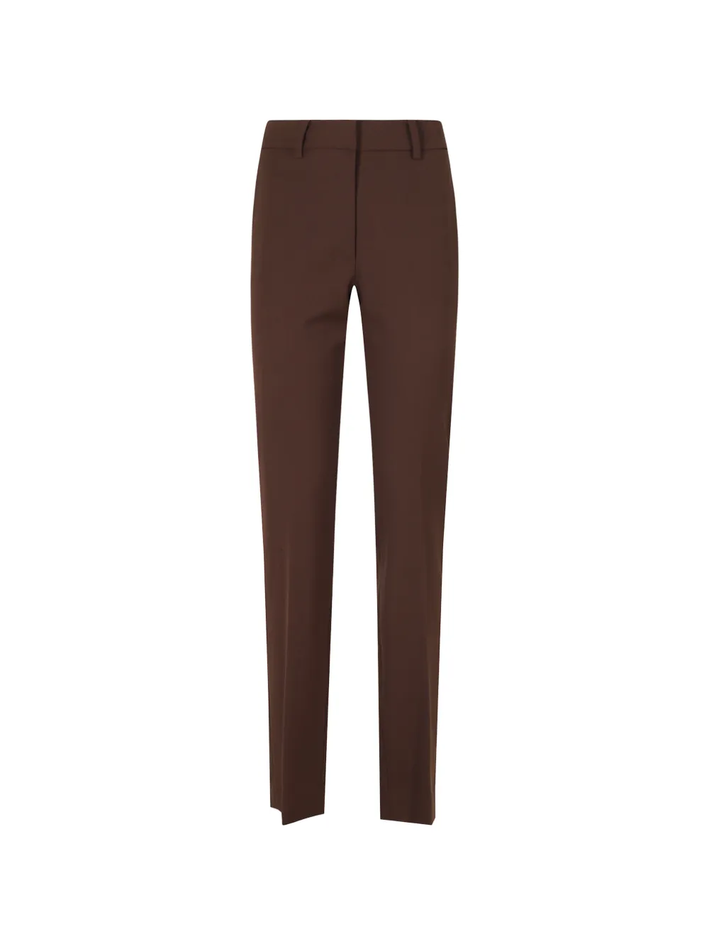 Federica Tosi belt-loops slim-cut trousers - Braun