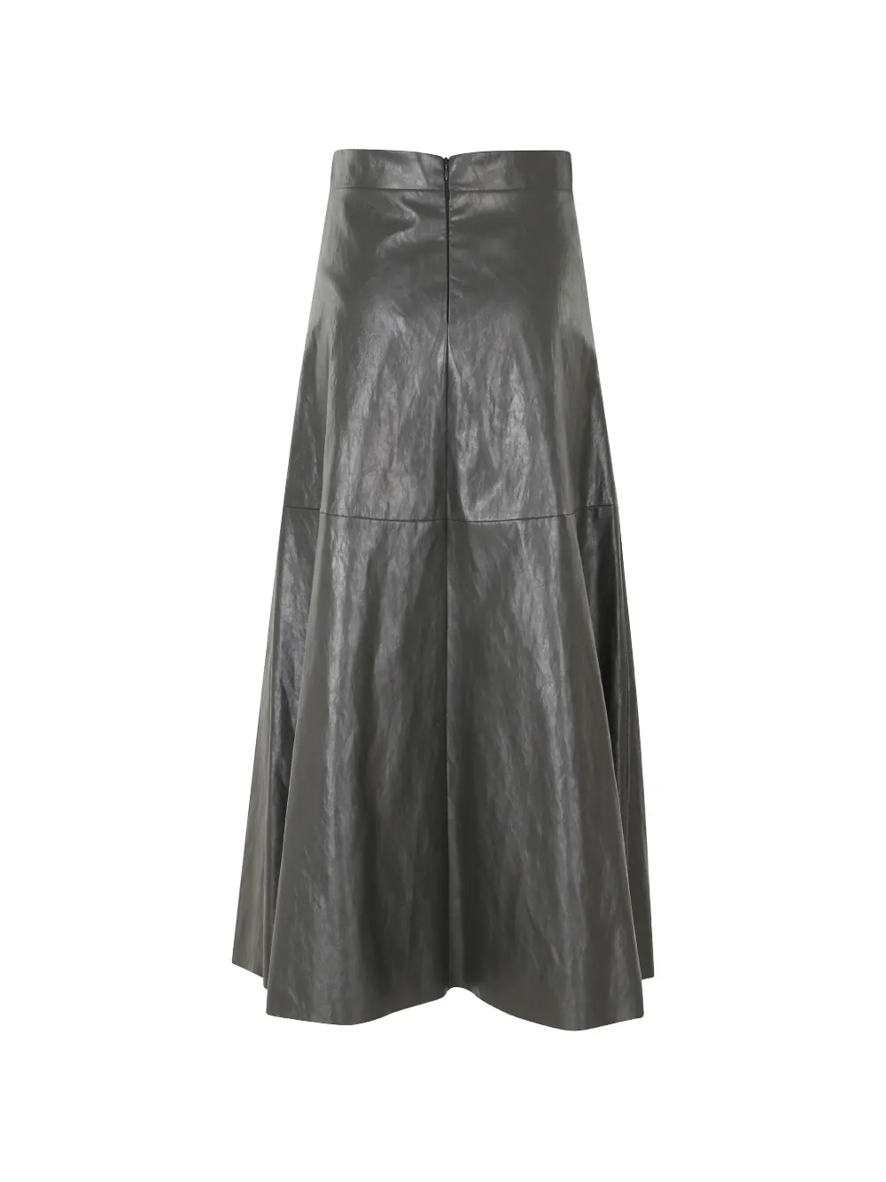 Federica Tosi Midi-rok met gekreukt effect Grijs
