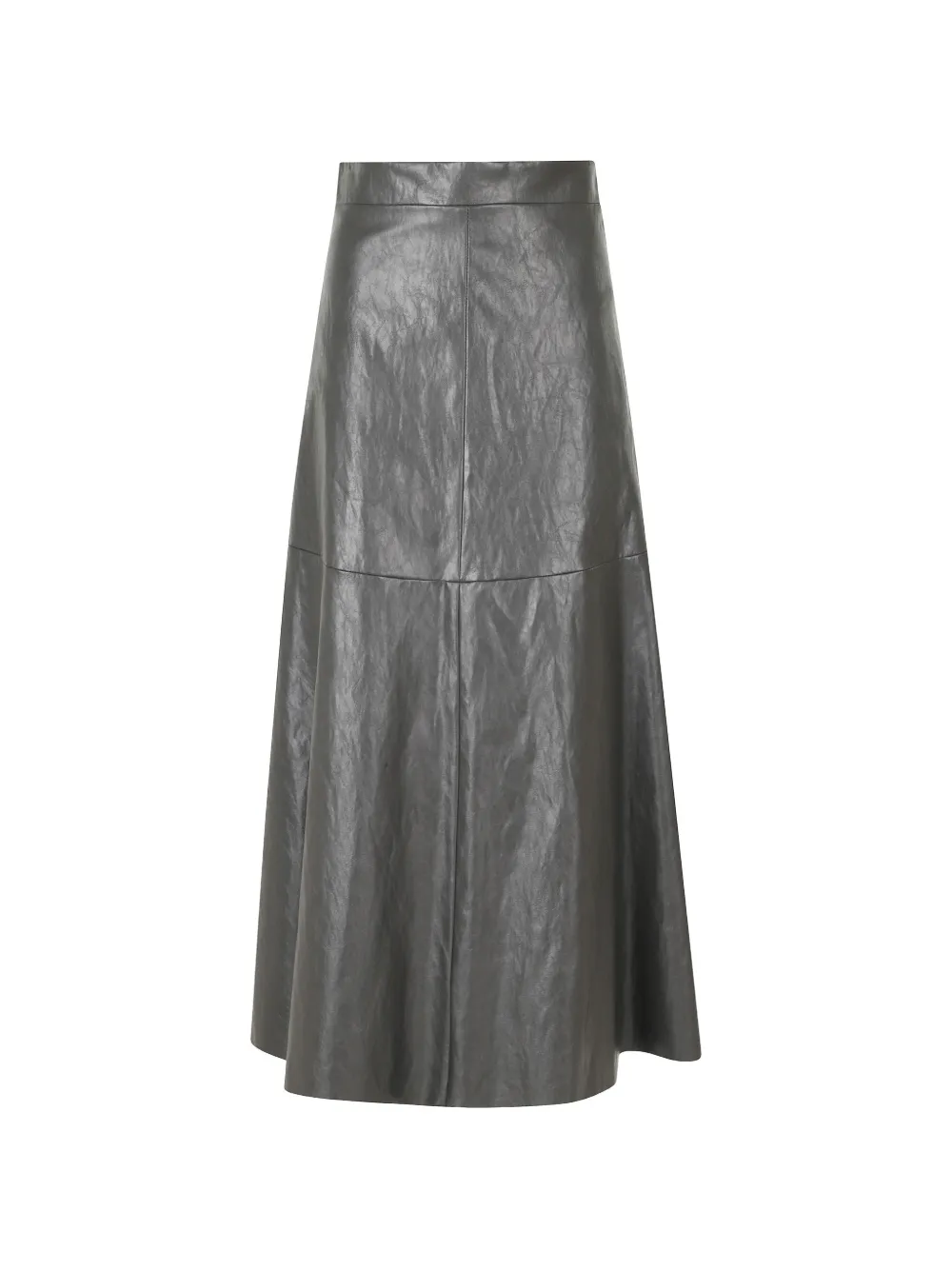Federica Tosi crinkled-effect A-line midi skirt - Grigio