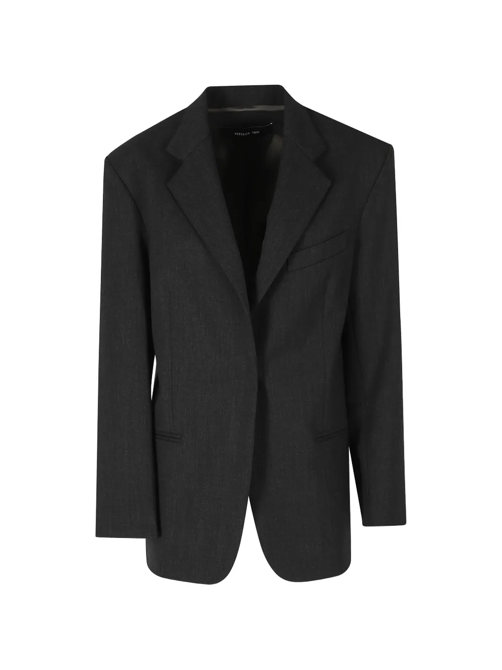Federica Tosi notched-lapels single-breasted blazer - Grau