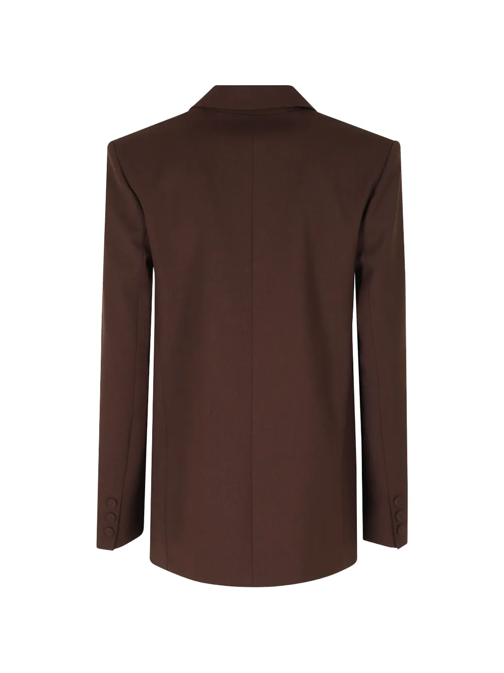 Federica Tosi Blazer met dubbele rij knopen en puntige revers Bruin