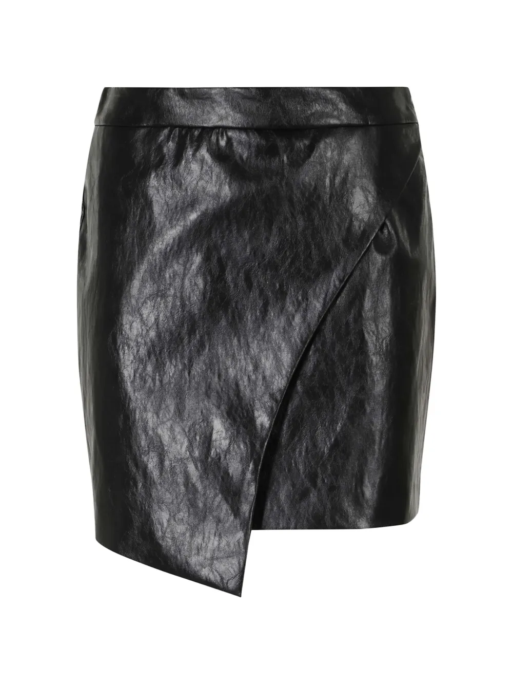 Federica Tosi wrap-style asymmetric mini skirt - Schwarz