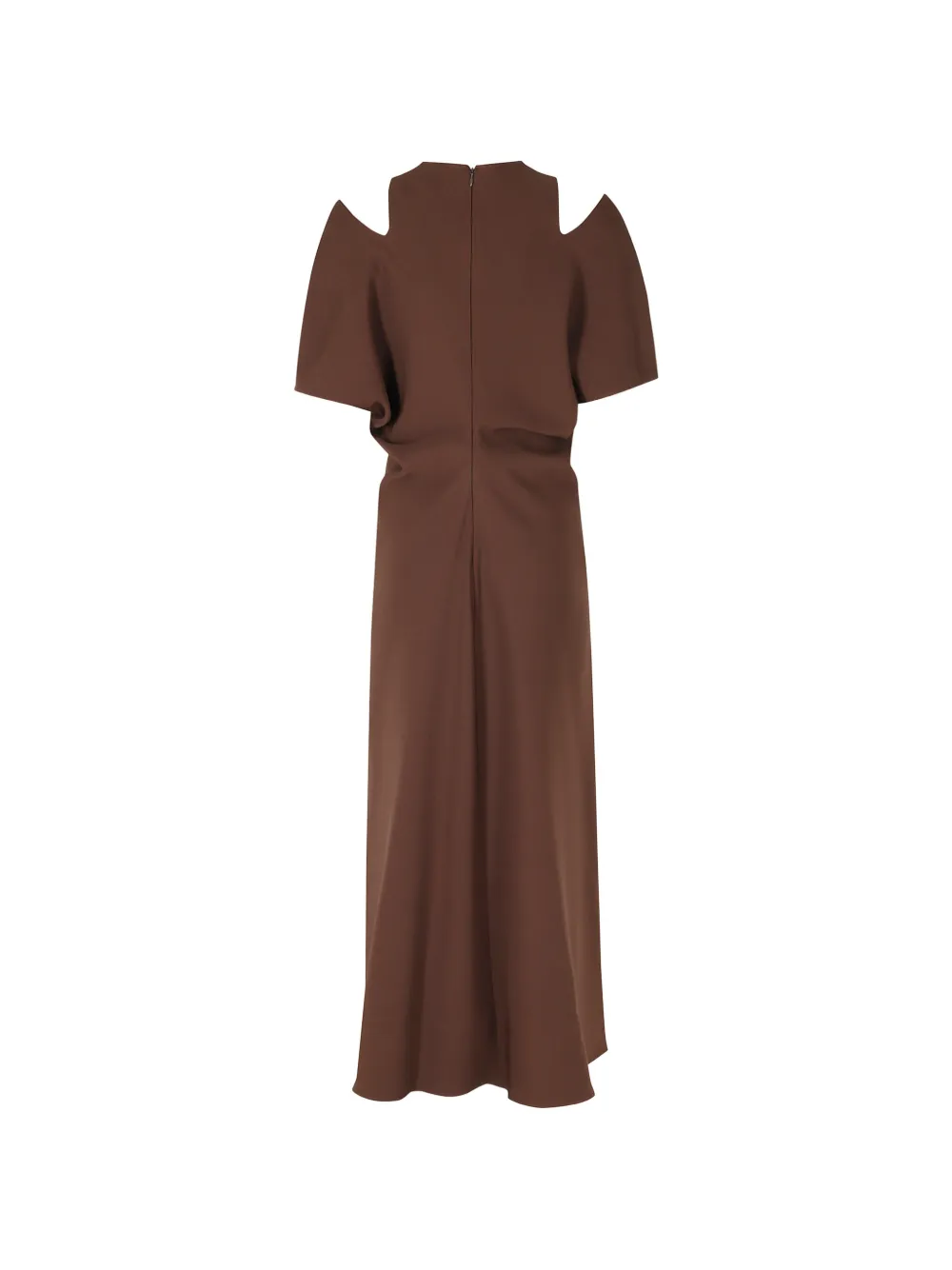 Federica Tosi Flared midi-jurk Bruin