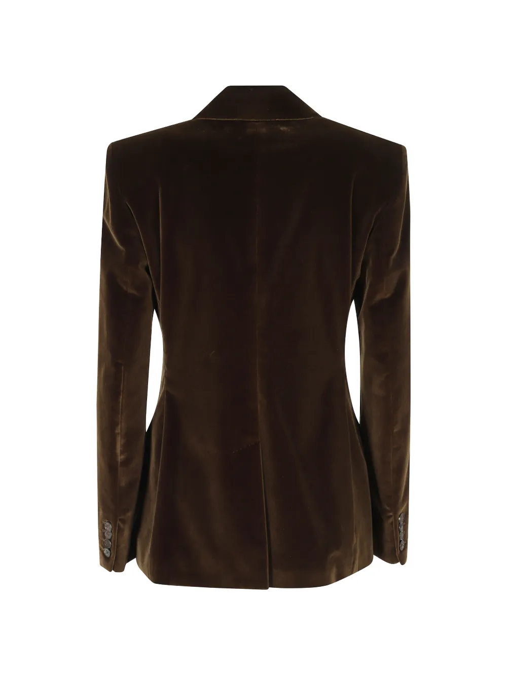 ETRO Fluwelen blazer met dubbele rij knopen Bruin