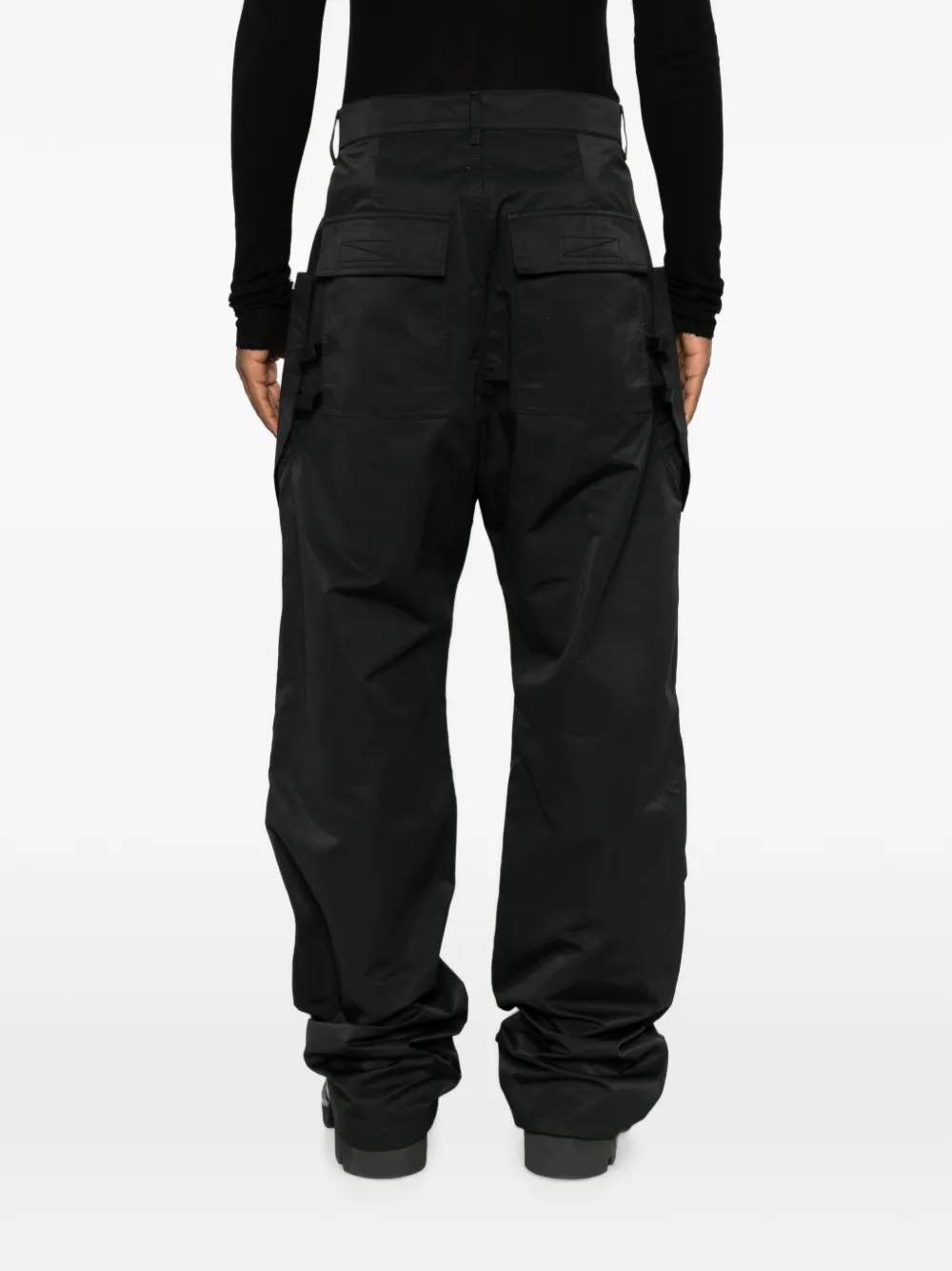 Rick Owens Broek met cargo zak Zwart