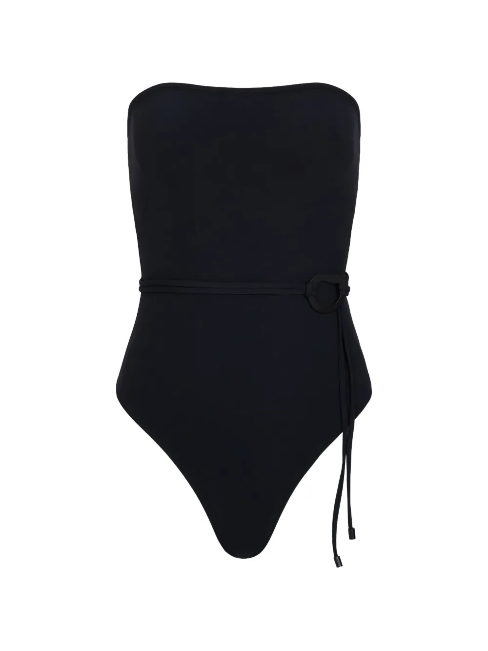 Tropic Of C Orb Strapless Swimsuit In Black