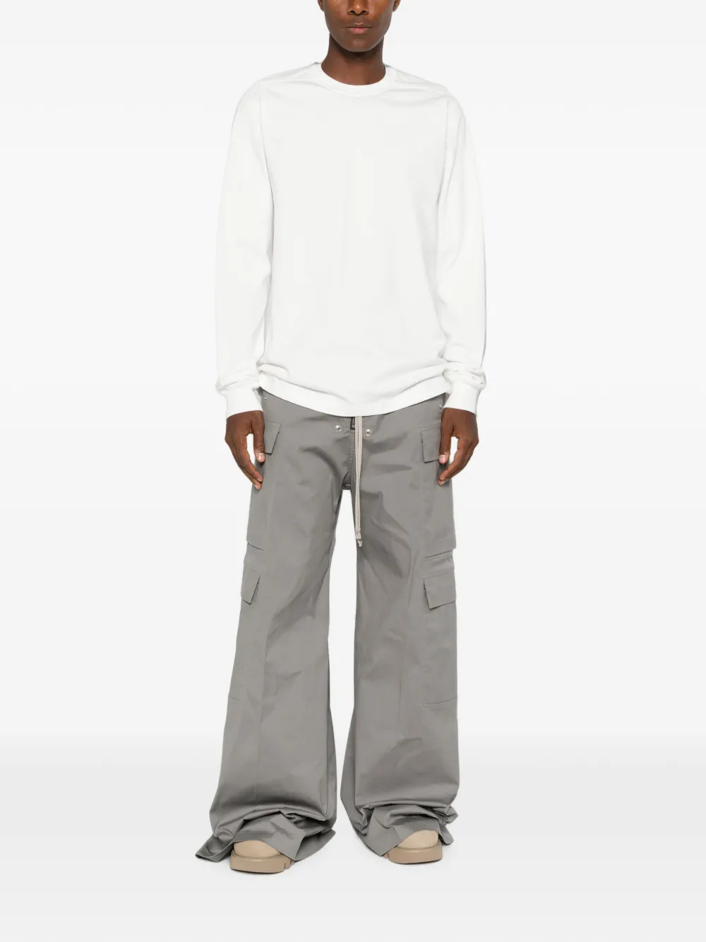 Rick Owens Broek met trekkoord Grijs