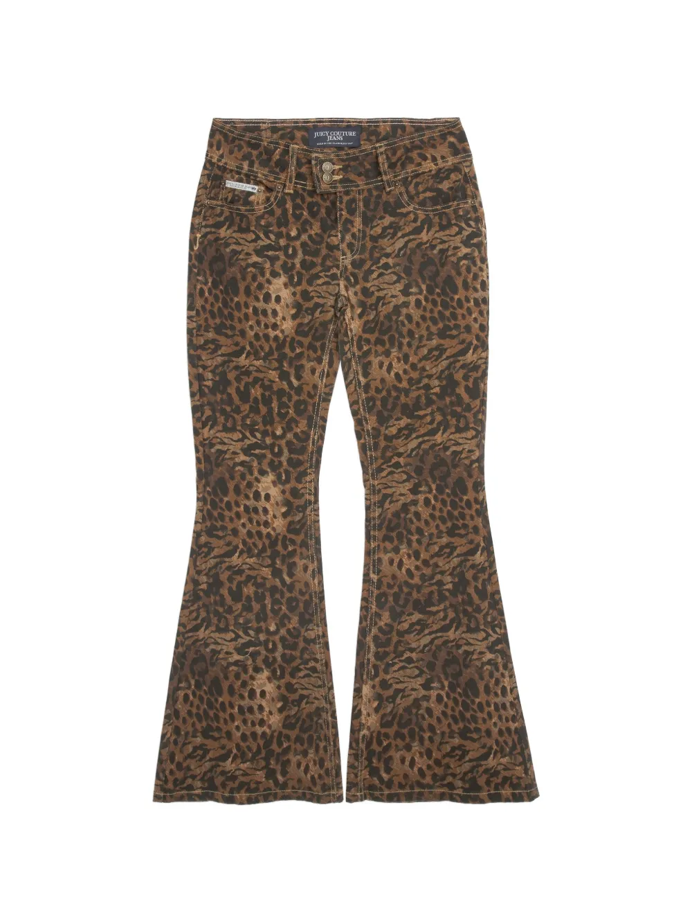 Juicy Couture animal-print flared jeans - Braun