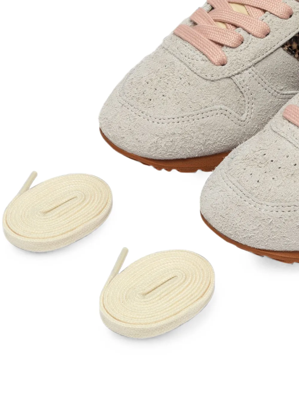 Autry Reelwind Low leopard-print suede sneakers Grijs