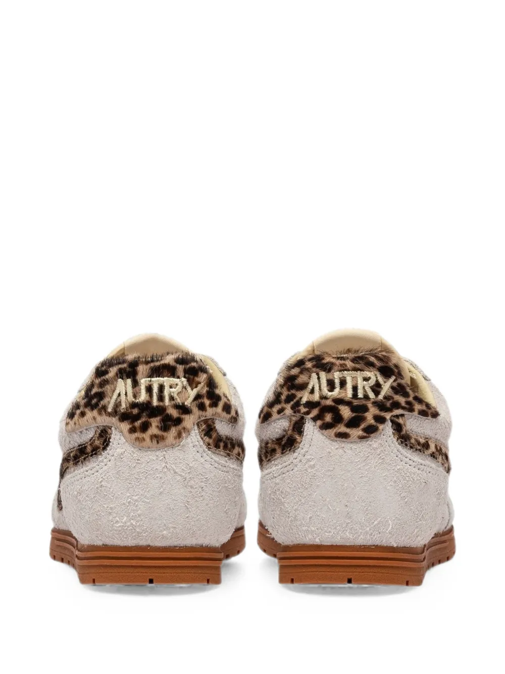 Autry Reelwind Low leopard-print suede sneakers Grijs