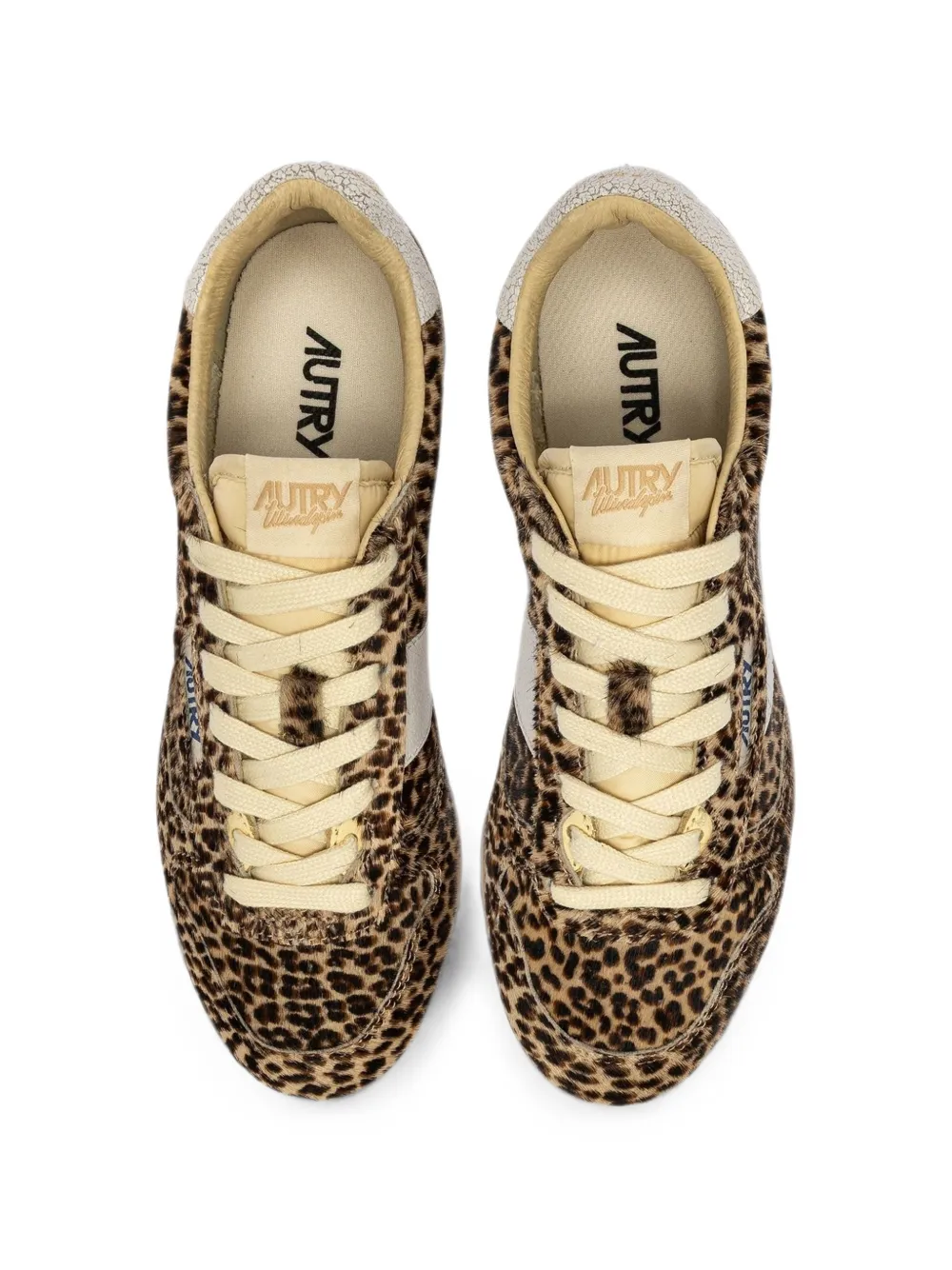 Autry Windspin Leopard-print pony-hair sneakers Bruin