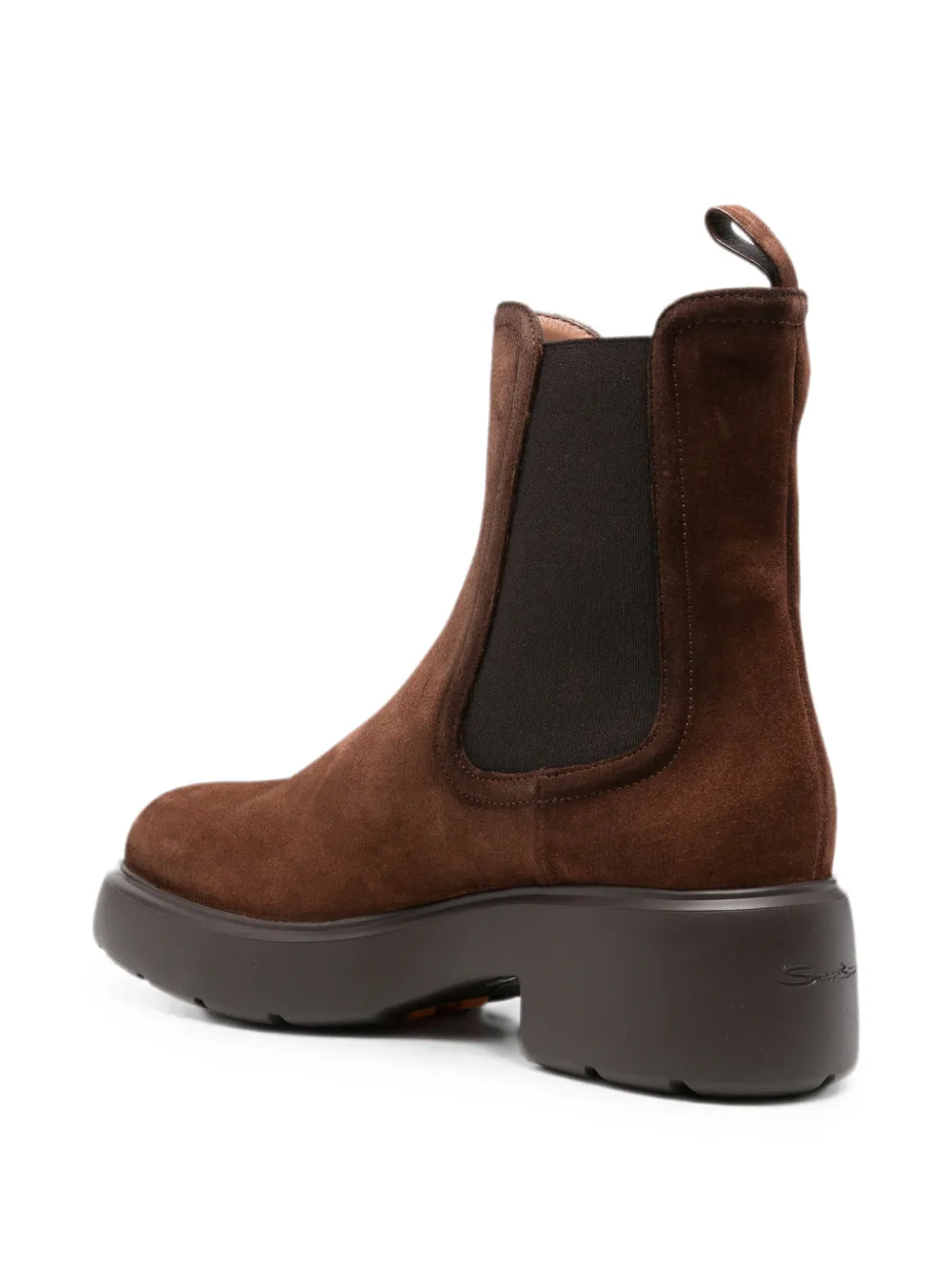 Santoni suede chelsea boots Bruin