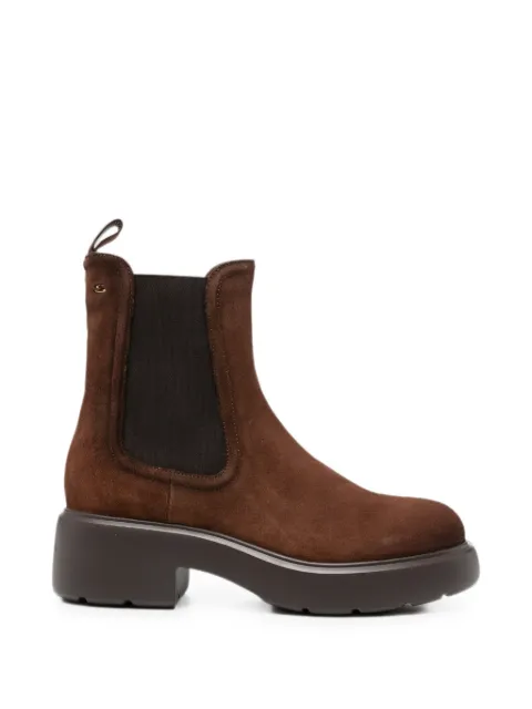 Santoni suede chelsea boots